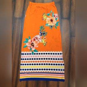 Women's long maxi summer flower skirt